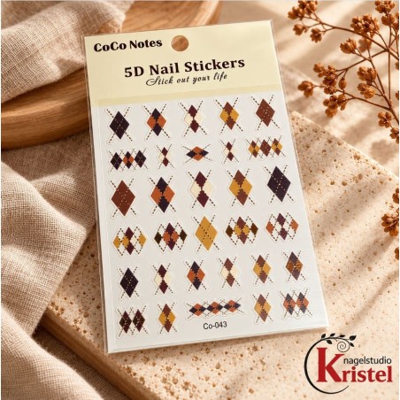 Easy Nail Art Sticker CoCo Notes 1224