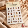 Easy Nail Art Sticker CoCo Notes 1224