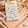 Easy Nail Art Sticker CoCo Notes B604