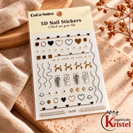 Easy Nail Art Sticker CoCo Notes B578