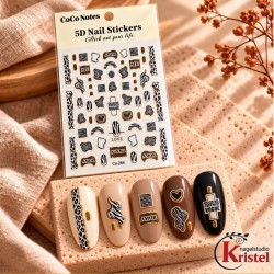 Easy Nail Art Sticker CoCo Notes B568