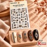 Easy Nail Art Sticker CoCo Notes B568