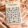 Easy Nail Art Sticker CoCo Notes B568