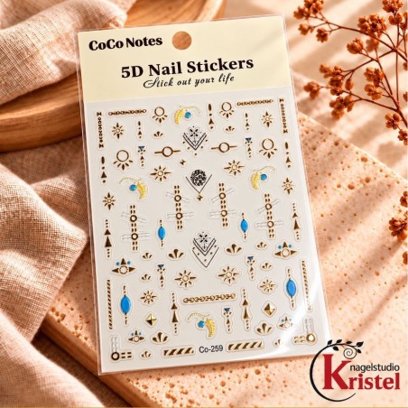 Easy Nail Art Sticker CoCo Notes B601
