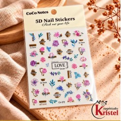 Easy Nail Art Sticker CoCo Notes B565