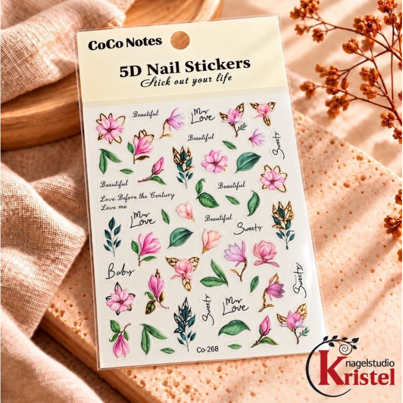 Easy Nail Art Sticker CoCo Notes B561