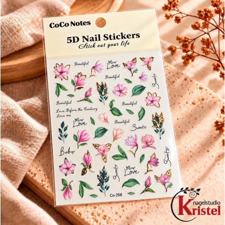 Easy Nail Art Sticker CoCo Notes B561