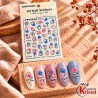 Easy Nail Art Sticker CoCo Notes B652