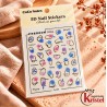 Easy Nail Art Sticker CoCo Notes B652