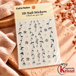 Easy Nail Art Sticker CoCo Notes B597