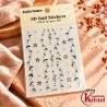 Easy Nail Art Sticker CoCo Notes B597