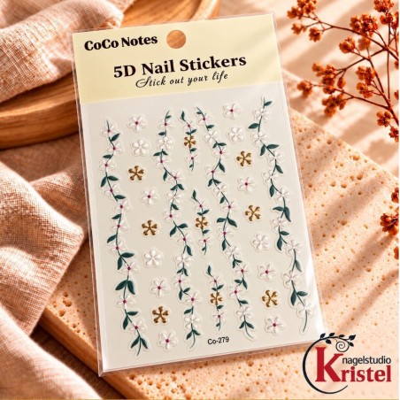 Easy Nail Art Sticker CoCo Notes B596