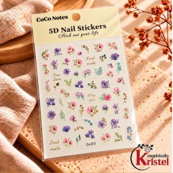 Easy Nail Art Sticker CoCo Notes B566