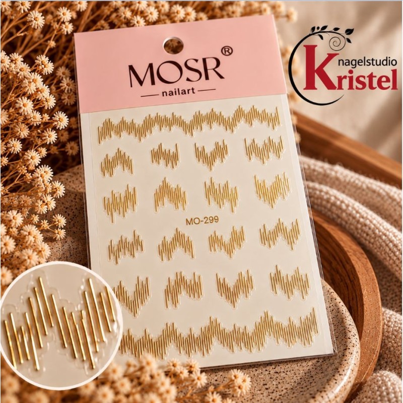 Easy Nail Art Sticker Mosr N027