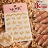Easy Nail Art Sticker Mosr N027