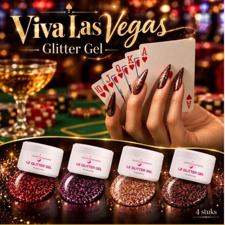 Viva Las Vegas Glitter Gel 4 stuks