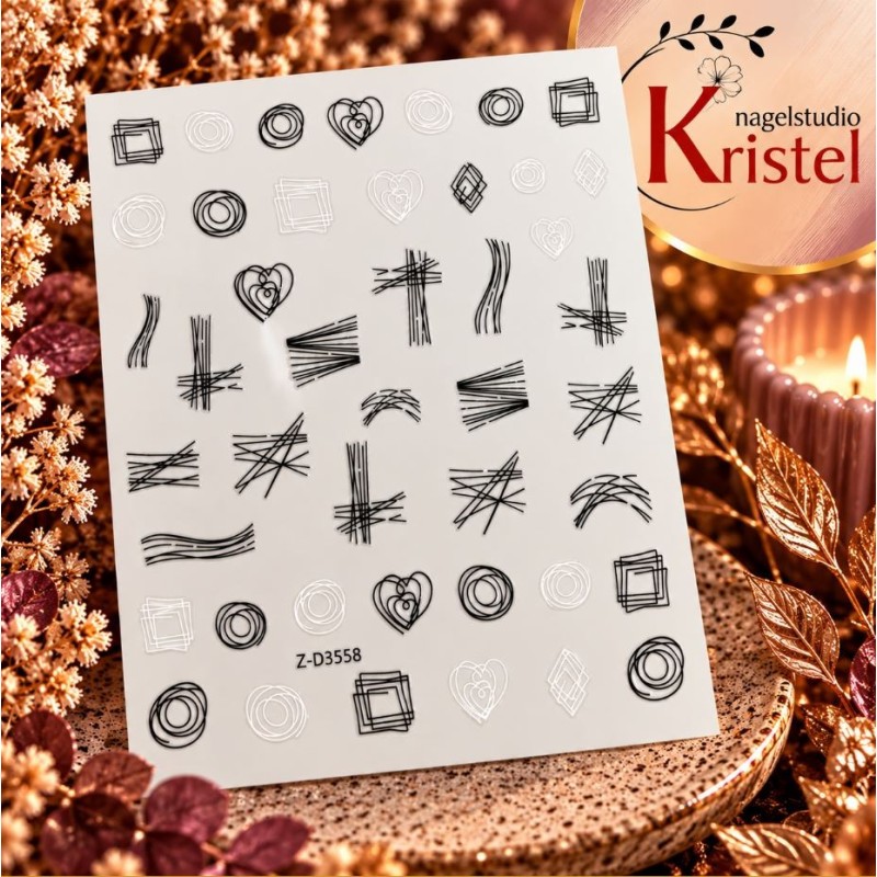 Easy Nail Art Sticker Bai Mei Shi k322