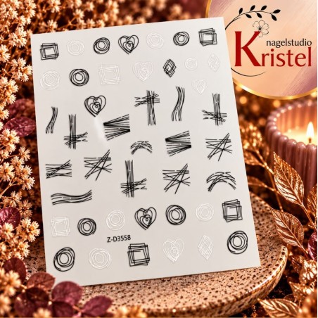 Easy Nail Art Sticker Bai Mei Shi k322
