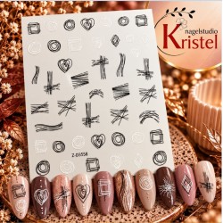 Easy Nail Art Sticker Bai Mei Shi k322
