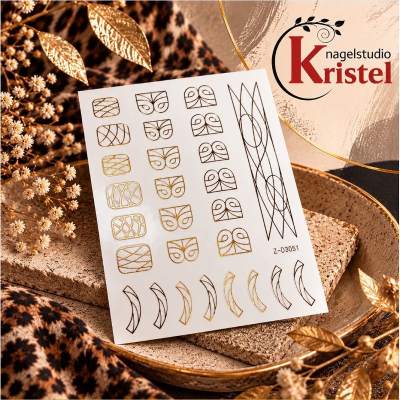 Easy Nail Art Sticker Bai Mei Shi k327