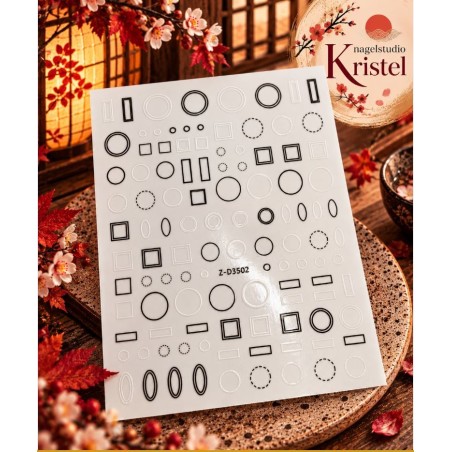 Easy Nail Art Sticker Bai Mei Shi k329
