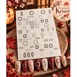Easy Nail Art Sticker Bai Mei Shi k329