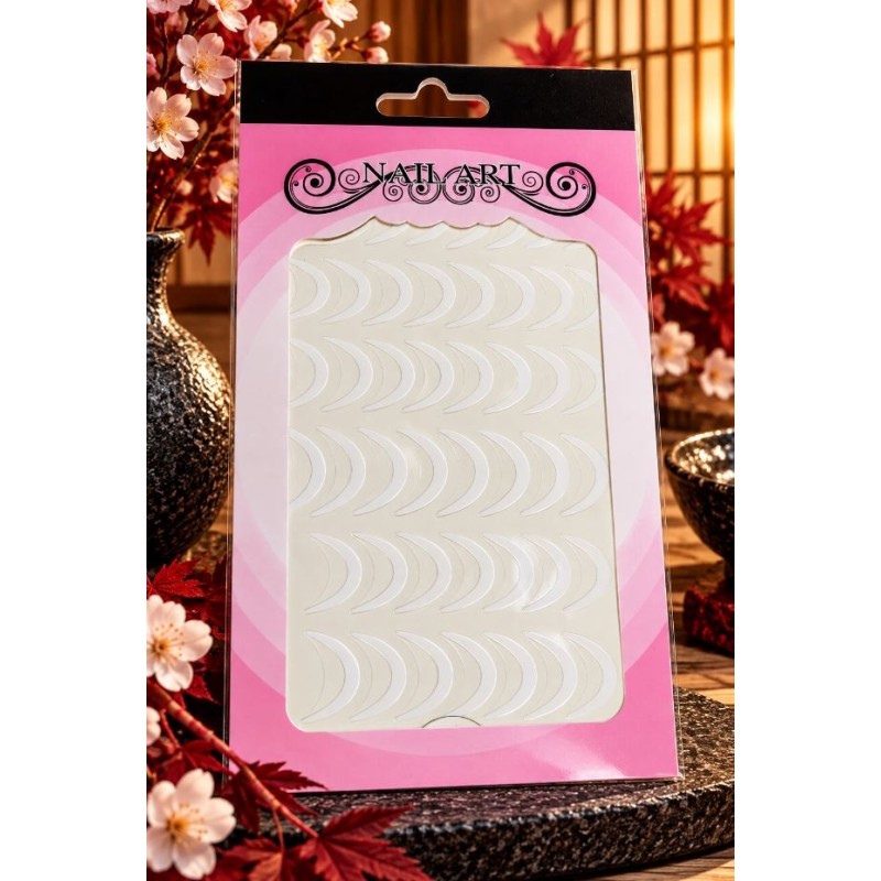Easy Nail Art Sticker Nail Art STZ-CS255 White
