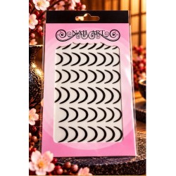 Easy Nail Art Sticker Nail Art STZ-CS255 Black
