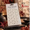 Easy Nail Art Sticker NAIL DECALS DH-708 Silver