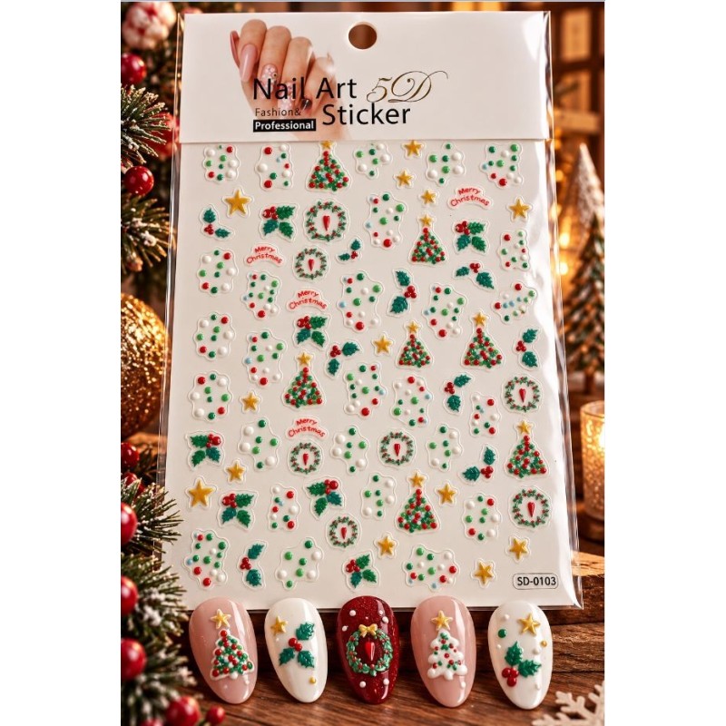 Easy Nail Art Sticker Nail Art 5D-0103
