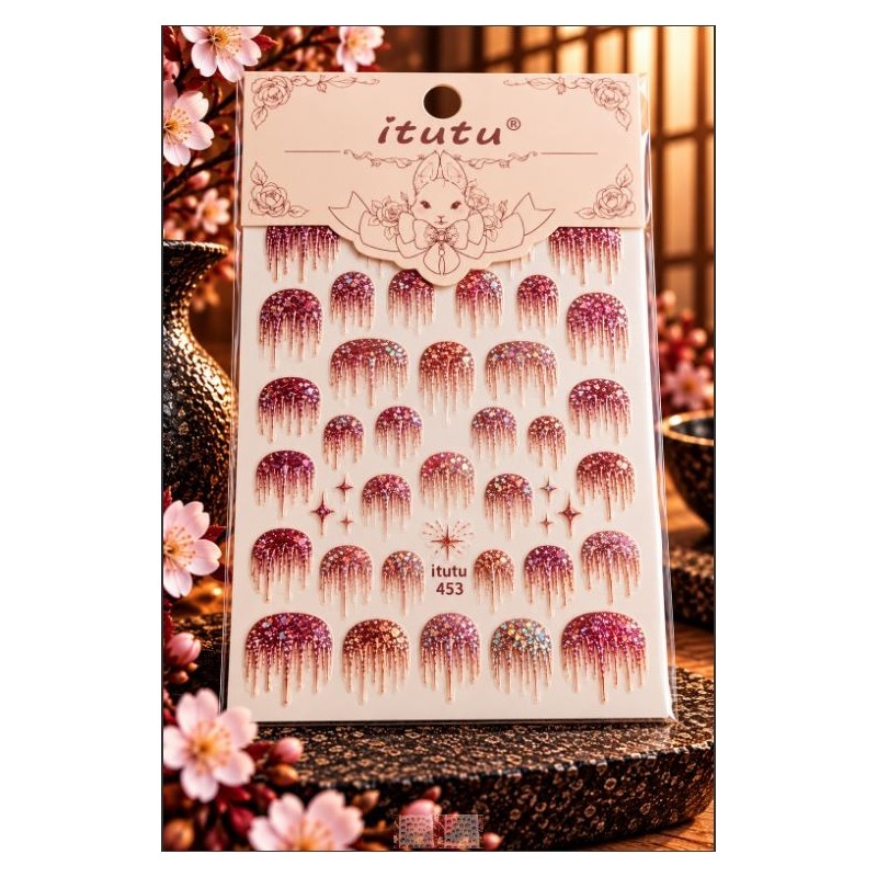 Easy Nail Art Sticker ITUTU 453
