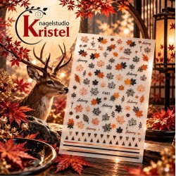 Easy Nail Art Sticker Colorf k328