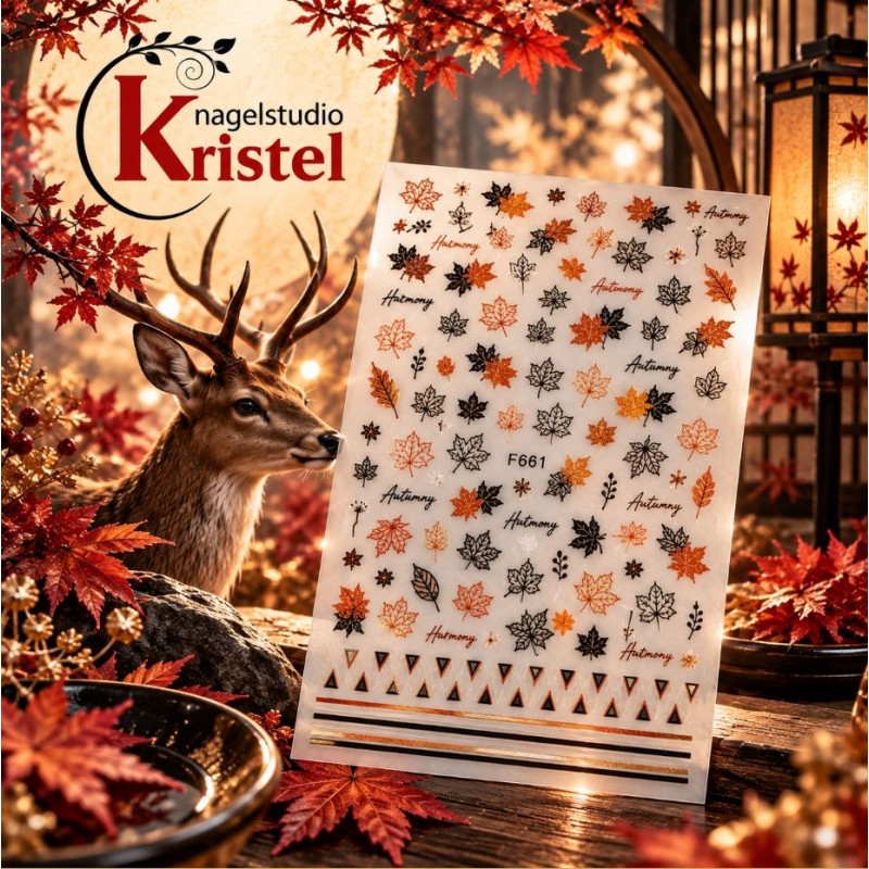 Easy Nail Art Sticker Colorf k328