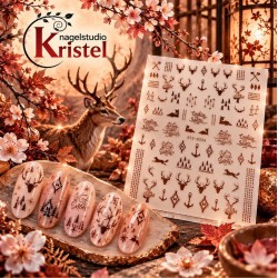 Easy Nail Art Sticker Colorf k370
