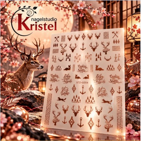 Easy Nail Art Sticker Colorf k370
