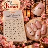 Easy Nail Art Sticker NAIL DECALS DH-708 Gold