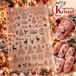 Easy Nail Art Sticker Colorf k373
