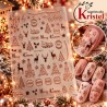 Easy Nail Art Sticker Colorf k373