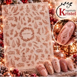 Easy Nail Art Sticker Colorf k371