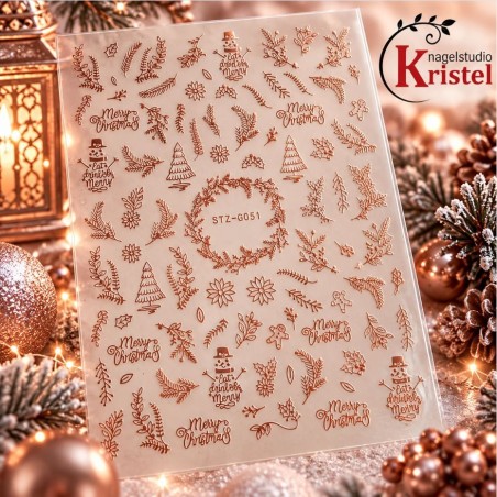 Easy Nail Art Sticker Colorf k371