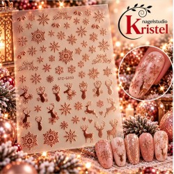 Easy Nail Art Sticker Colorf k372