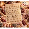 Easy Nail Art Sticker Colorf k361