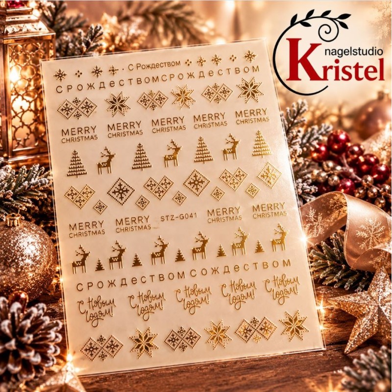 Easy Nail Art Sticker Colorf k361