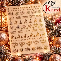 Easy Nail Art Sticker Colorf k361