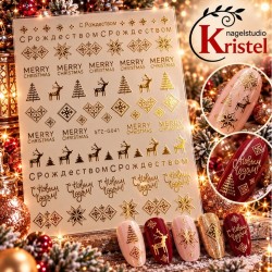 Easy Nail Art Sticker Colorf k361