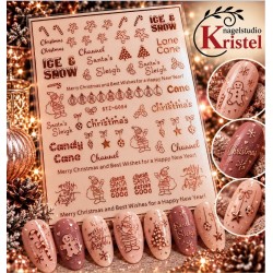 Easy Nail Art Sticker Colorf k365