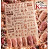 Easy Nail Art Sticker Colorf k365