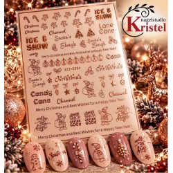 Easy Nail Art Sticker Colorf k365