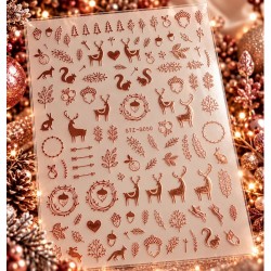Easy Nail Art Sticker Colorf k367