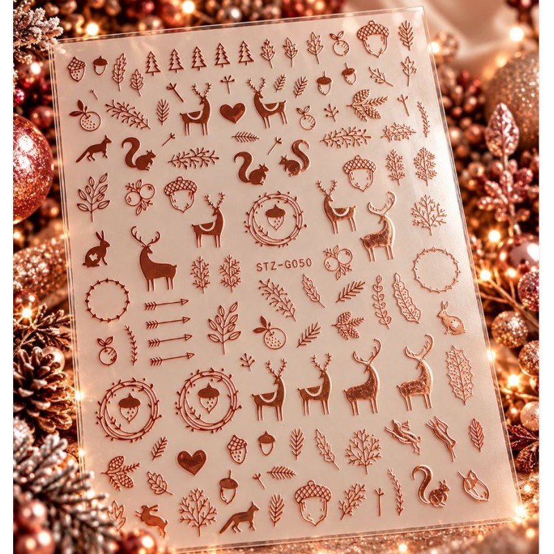 Easy Nail Art Sticker Colorf k367